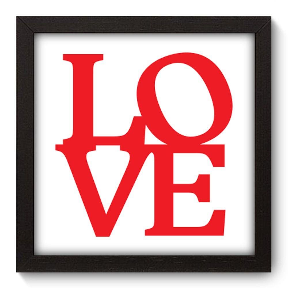 Quadro Decorativo - Love - 22cm x 22cm - 019qdop