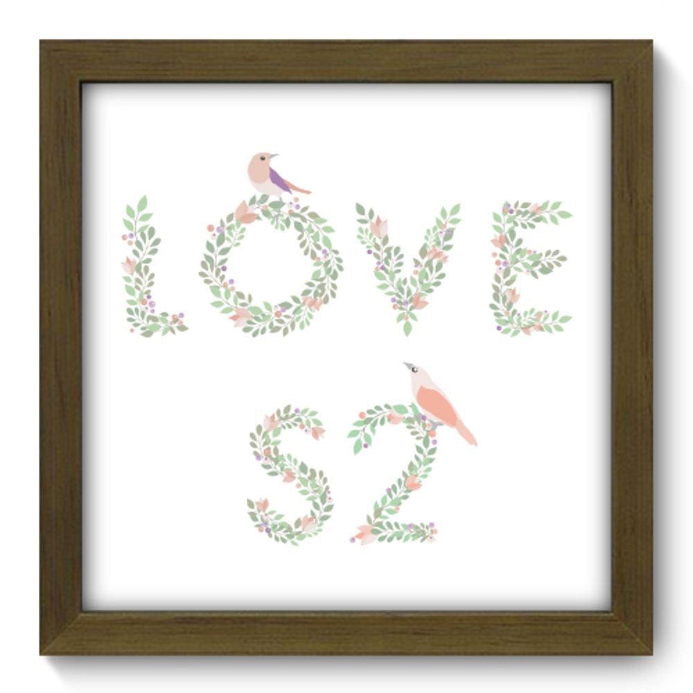 Quadro Decorativo - Love - 22cm x 22cm - 022