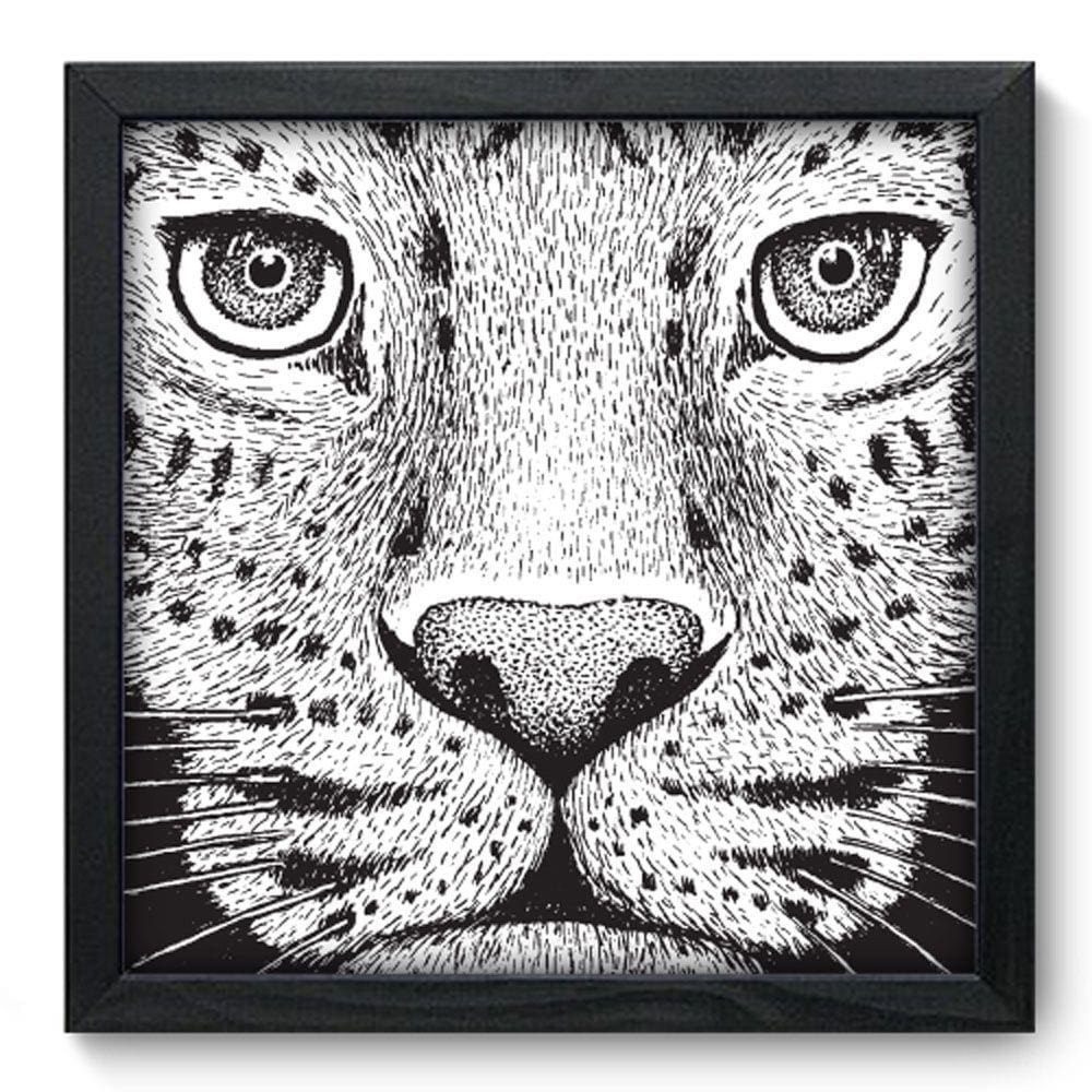 Quadro Decorativo - Leopardo - 33cm x 33cm - 137qdsp