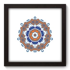 Quadro Decorativo - Mandala - 22cm x 22cm - 414