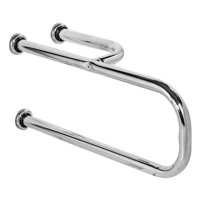 1 Barra De Apoio Para Sanitário 60x20cm + 2 Barras Reta 60cm