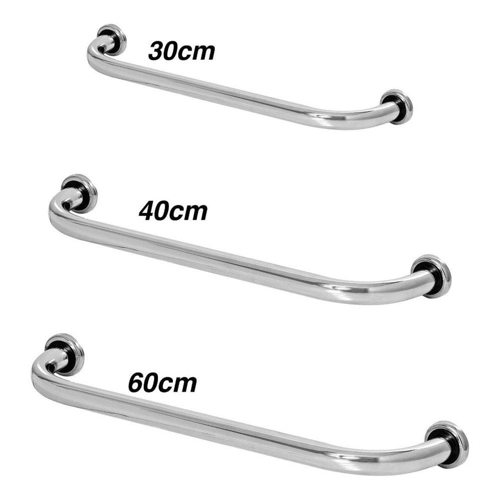 Kit 3 Barras De Apoio Para Banheiro Idoso 30cm - 40cm - 60cm