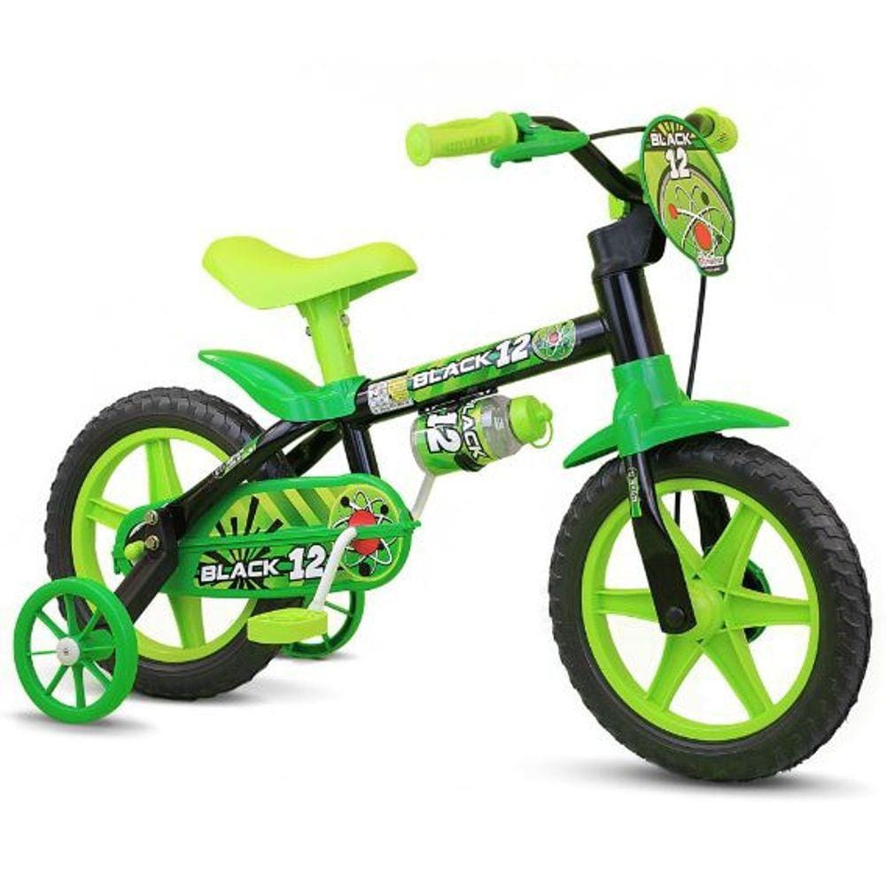 Bicicleta Infantil Nathor Black 12 Aro 12
