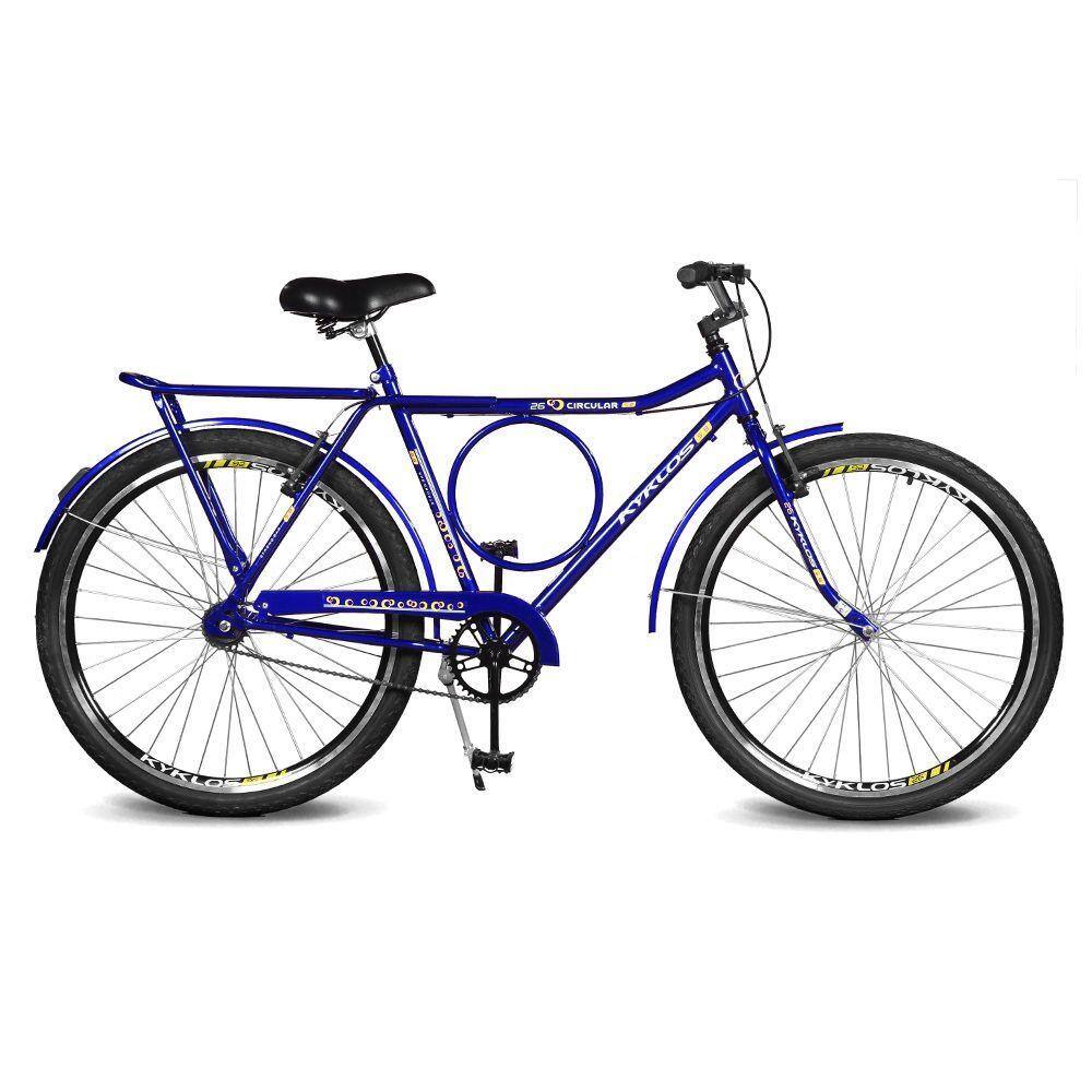 Bicicleta aro 26 freio v blek circular 52937 4 azul royal | Casas Bahia