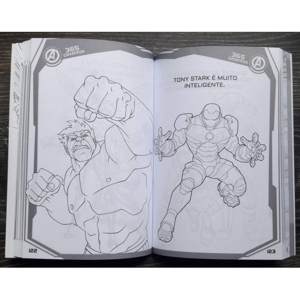 365 Desenhos Para Colorir Marvel - Livrarias Curitiba