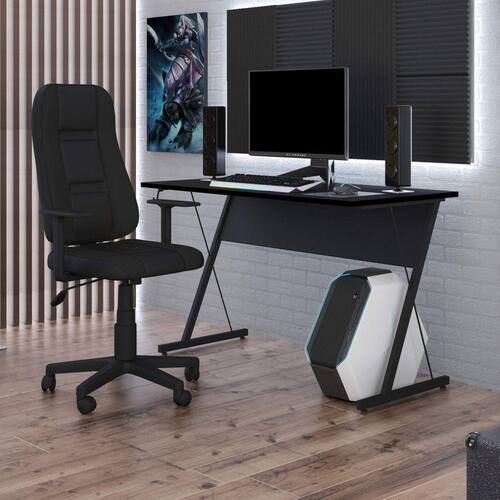 Mesa Gamer Zetta Espresso Móveis Menor preço em Mesa Gamer Zetta Espresso Móveis
