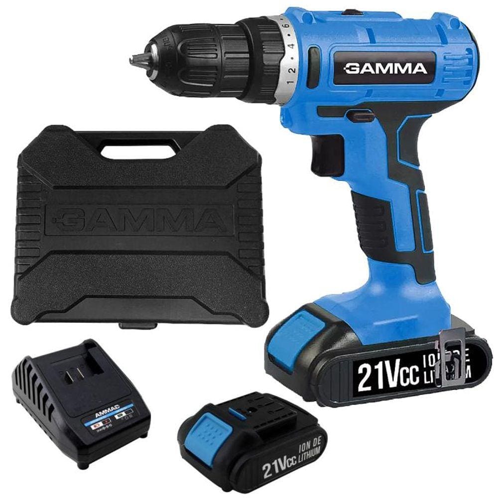 Parafusadeira e Furadeira à Bateria 21V 3/8 POL G12103/BR GAMMA