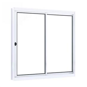 Janela de Correr Aço 2 Folhas Riobras 100cmx100cm Branco