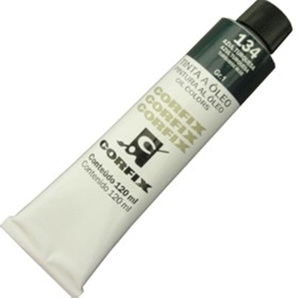 Tinta a Óleo Corfix 120ml 134 Azul Turquesa G1