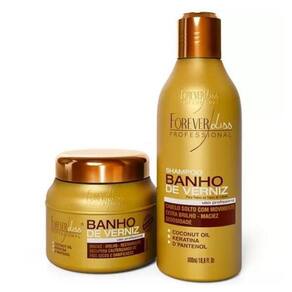 Kit Forever Liss Banho De Verniz Sh 300 Ml + Masc 200 Gr
