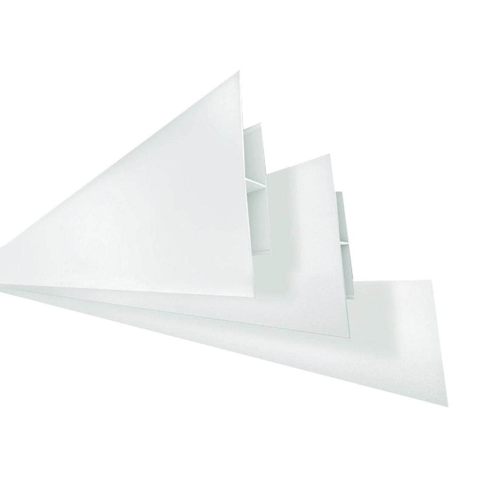 Emenda Rígida Polifort Perfil H 8mm x 6cm x 6,00m Barra - Só vendido em conjunto com o forro Branco Gelo