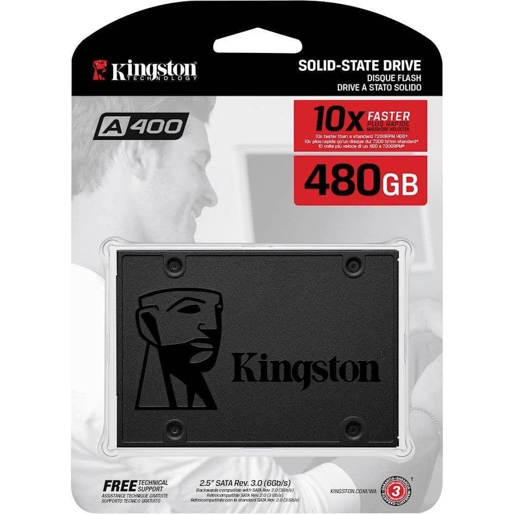 SSD Kingston A400 2.5" 480GB SATA III 450 Mbs SA400S37/480GB Kingston