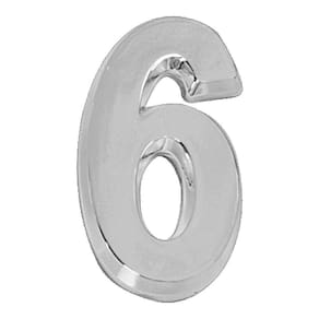 Número 6 De Residencia E Casa Brilhante 14cm De Altura