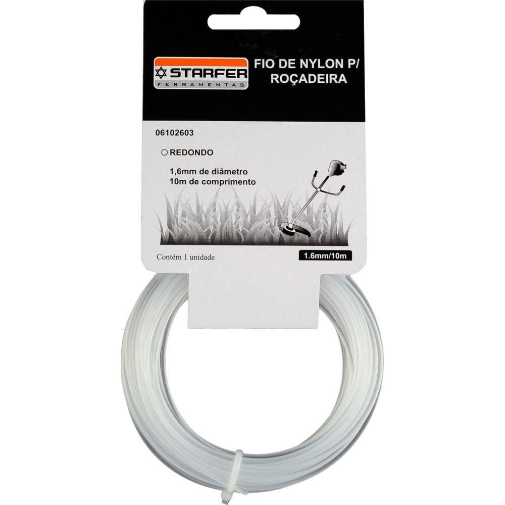 Fio Nylon 1.6 Mm 10 Metros Starfer
