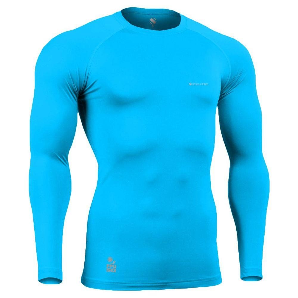 Camisa de Compressão Térmica Stigli Pro Proteção Solar FPU 50+ Manga Longa Poliamida