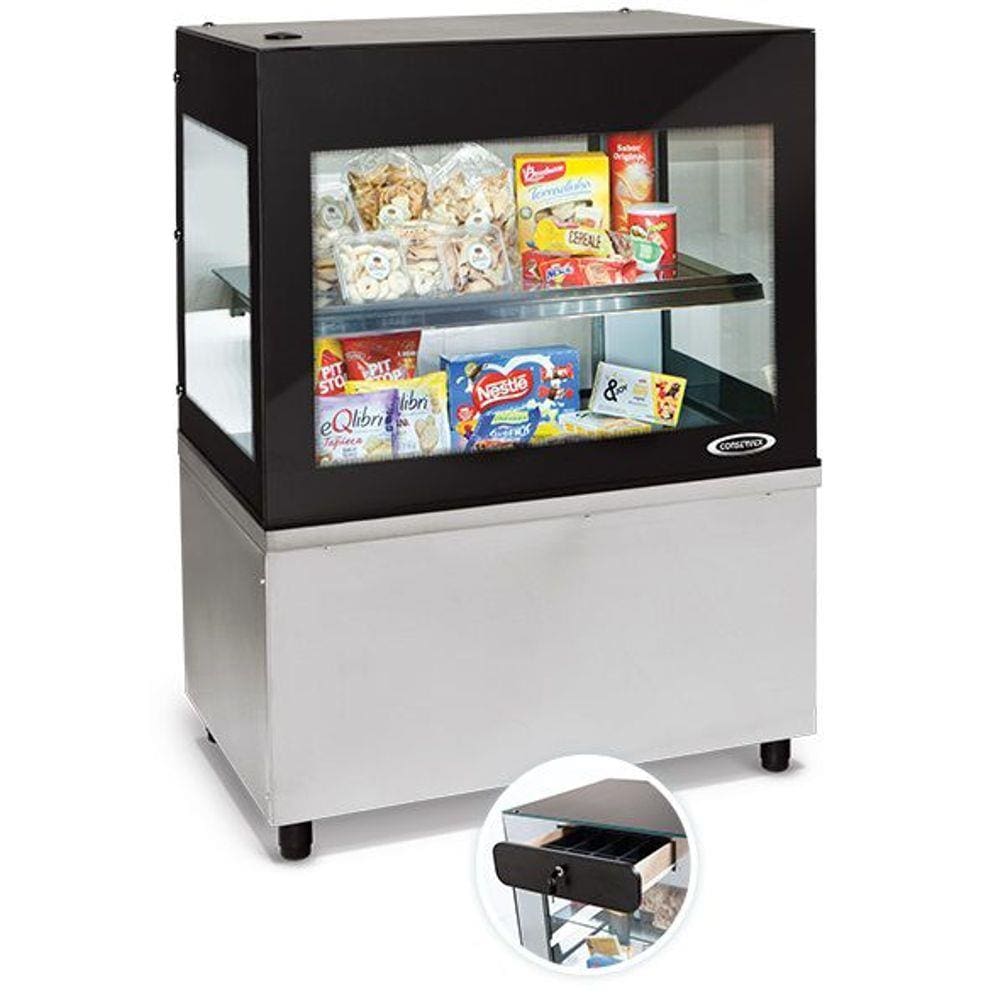 Balcão Caixa Blackbox Conservex BCX80 80x62x110cm