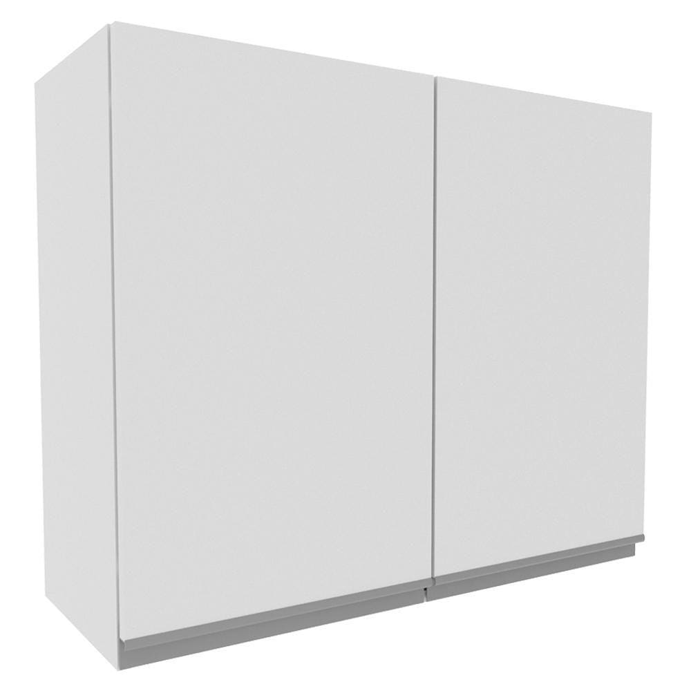 Armário Aéreo Madesa Acordes 100% MDF 80 cm - 2 Portas Branco Brilho