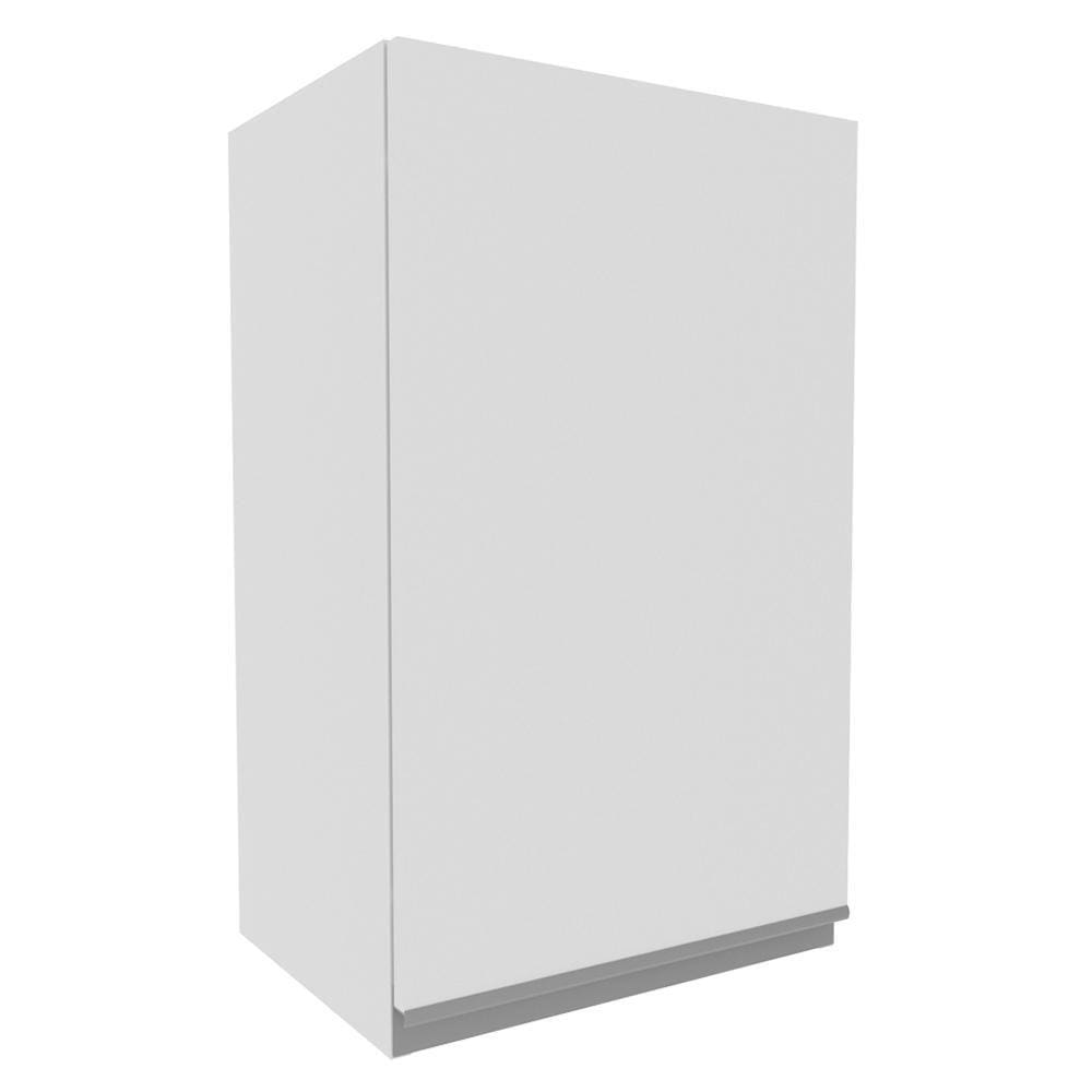 Armário Aéreo Madesa Acordes 100% MDF 40 cm - 1 Porta Branco Brilho