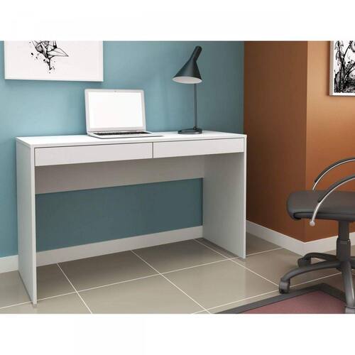 Escrivaninha para Escritório 2 Gavetas Home Office Hecol Móveis Branco é boa?