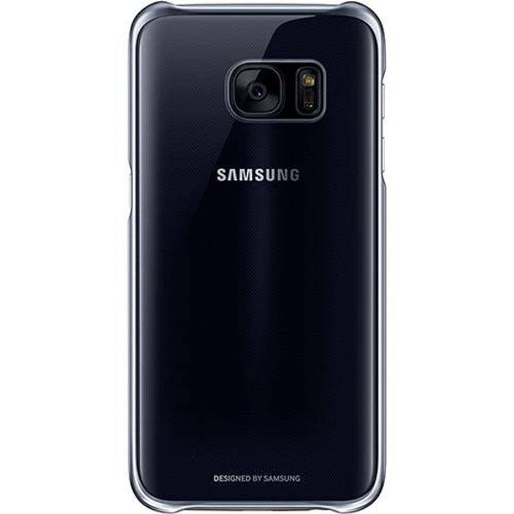 Capa Protetora Clear View Galaxy S7 Preta - Samsung no Soubarato
