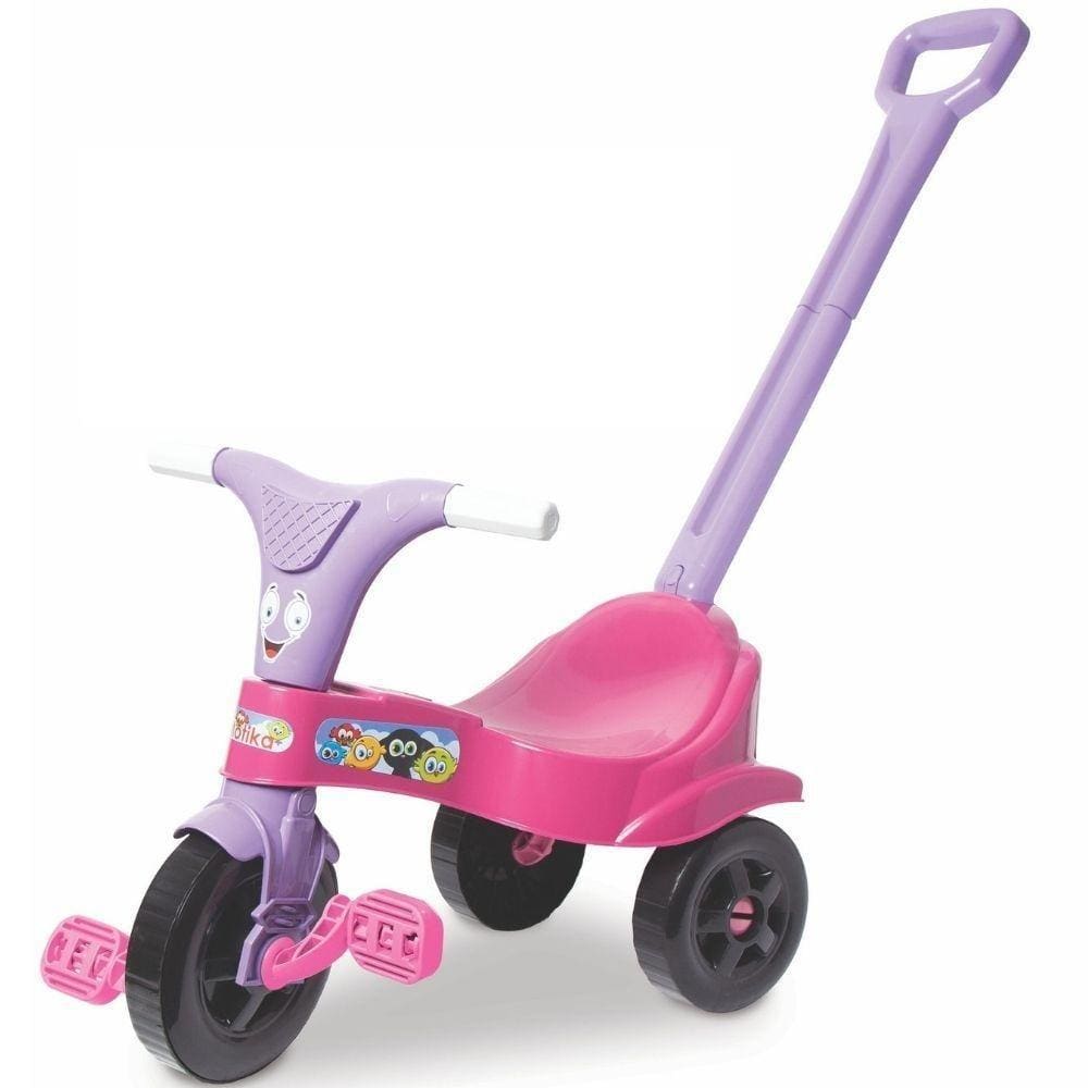 Motoca-Triciclo Infantil Bandeirante Kid Cross Rosa