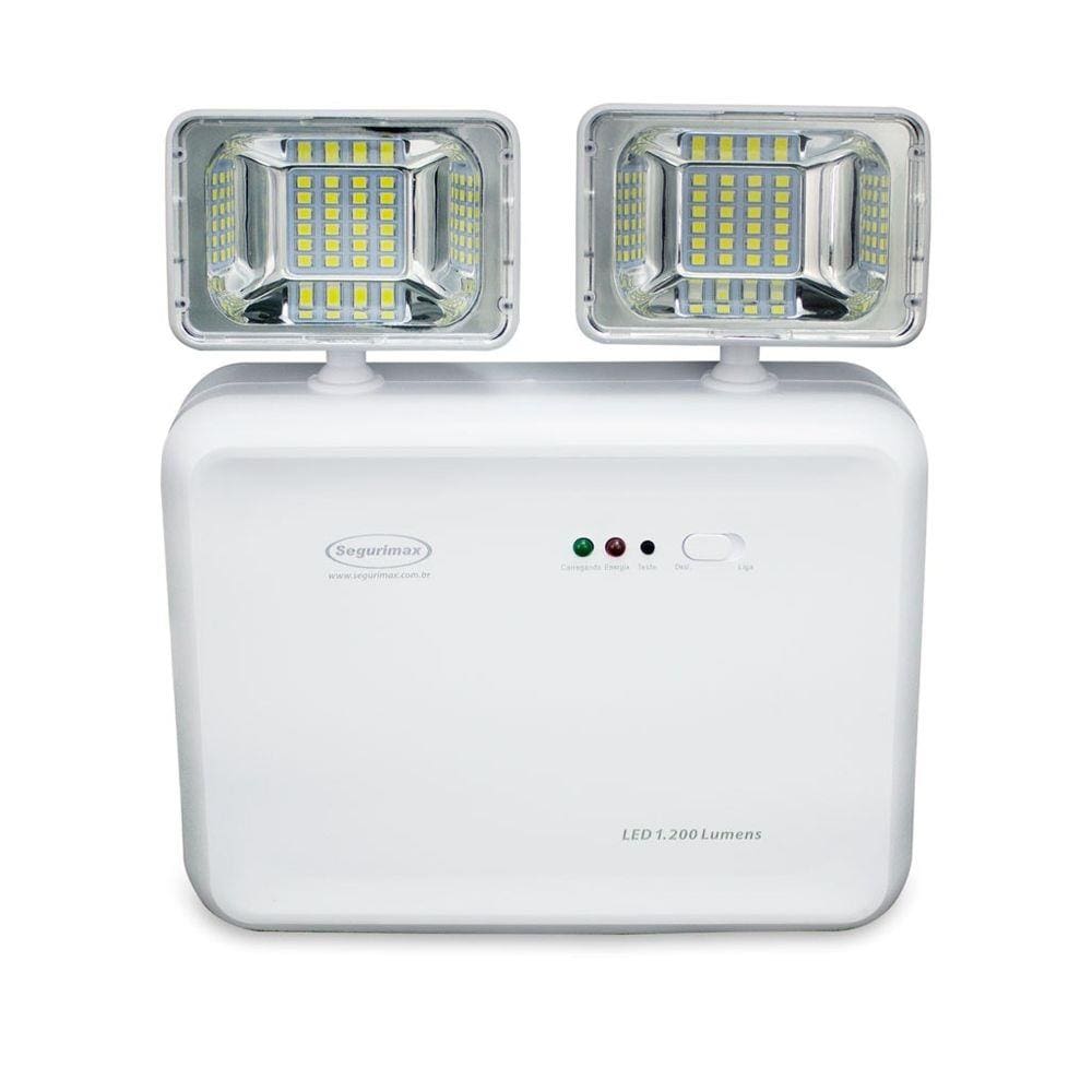 Kit 10 Luminarias Emerg Segurimax Led 2 Farois 1200 Lumens