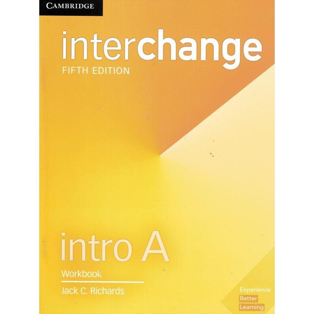 Interchange Intro A Workbook - 5Th Ed