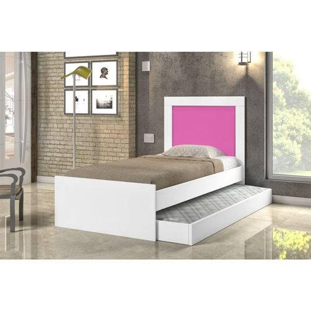 Cama Solteiro Cambel Luara com Auxiliar