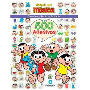 Livro Turma da Mônica Ler e Colorir 500 Adesivos 44 129146