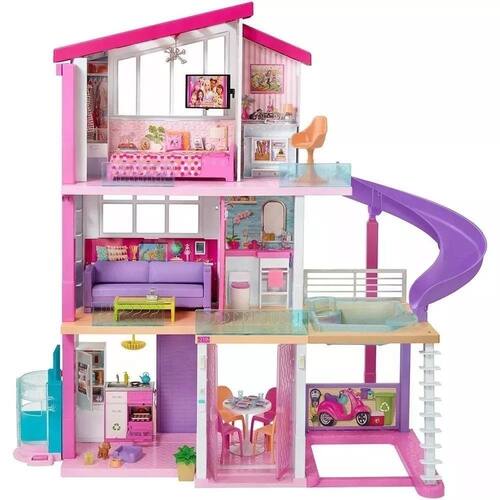Nova Casa Dos Sonhos Boneca Barbie Mattel Dream House Fhy73 Menor preço em Nova Casa Dos Sonhos Boneca Barbie Mattel Dream House Fhy73