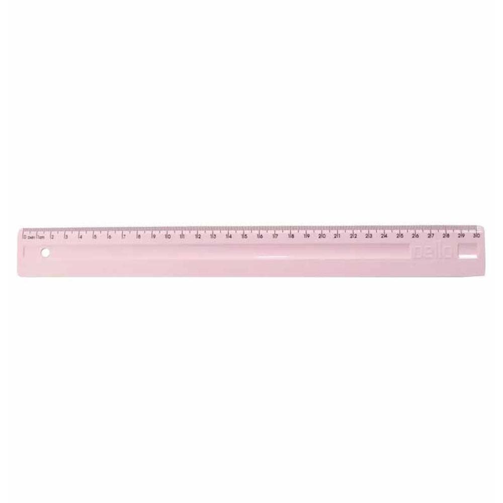 Regua 30Cm Acrilica Rosa Pastel 3112.Wp / Un / Dello