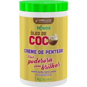 Creme De Pentear Novex Óleo De Coco Sem Enxague 1 Kg