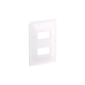 Placa Pial Legrand Zeffia - para 2 módulos - Branco - 680182