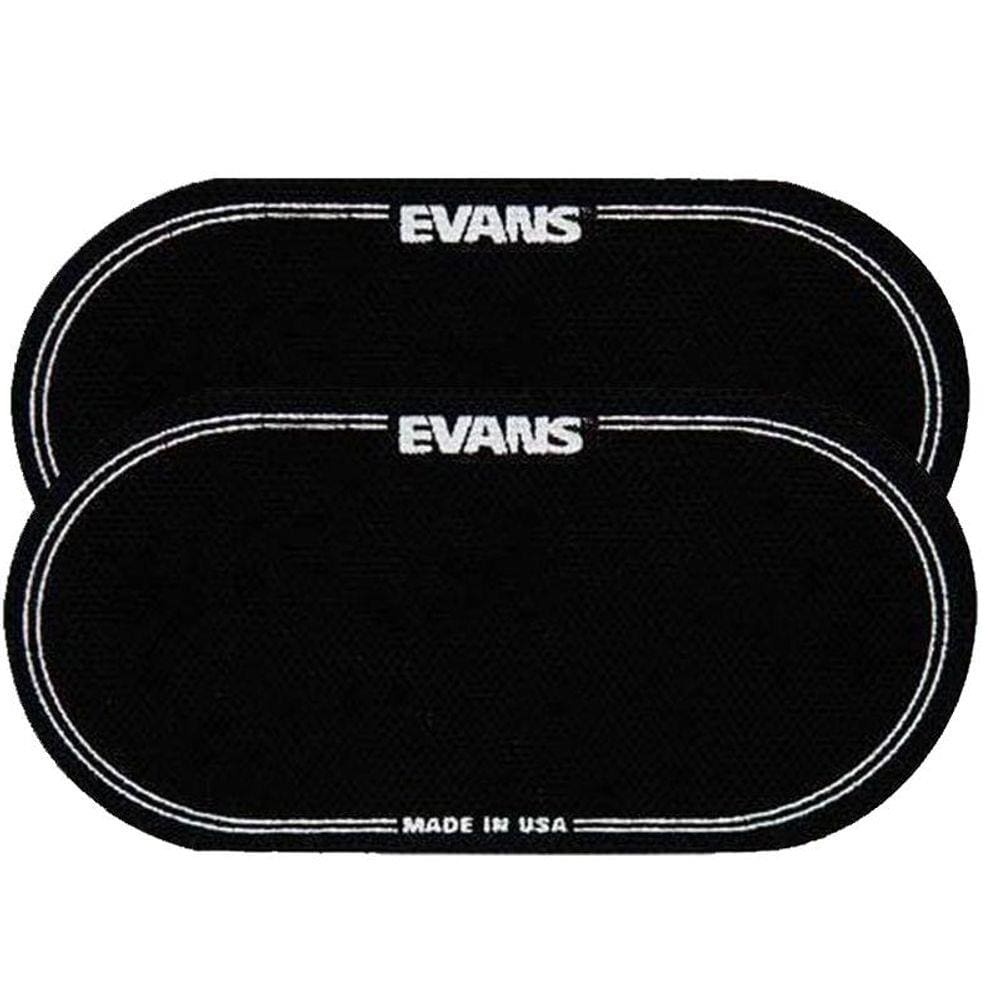 Kit 2 Pad Protetor Bumbo Evans EQPB2 Feltrado p/ Pedal Duplo