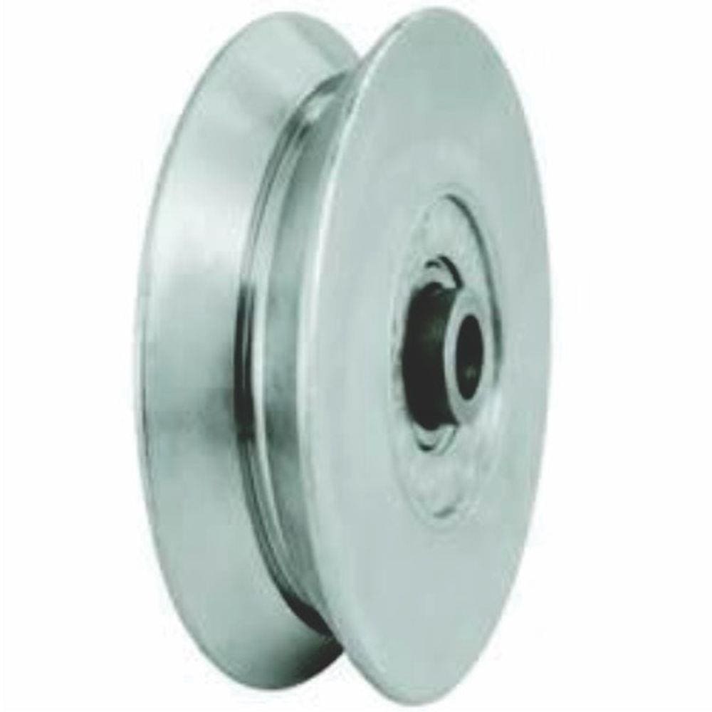 Roldana Aço Canal V 2 1/2" Para Portão De Correr