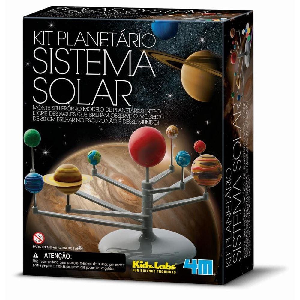 Kit Planetário Sistema Solar - Brinquedo Educativo - 4M