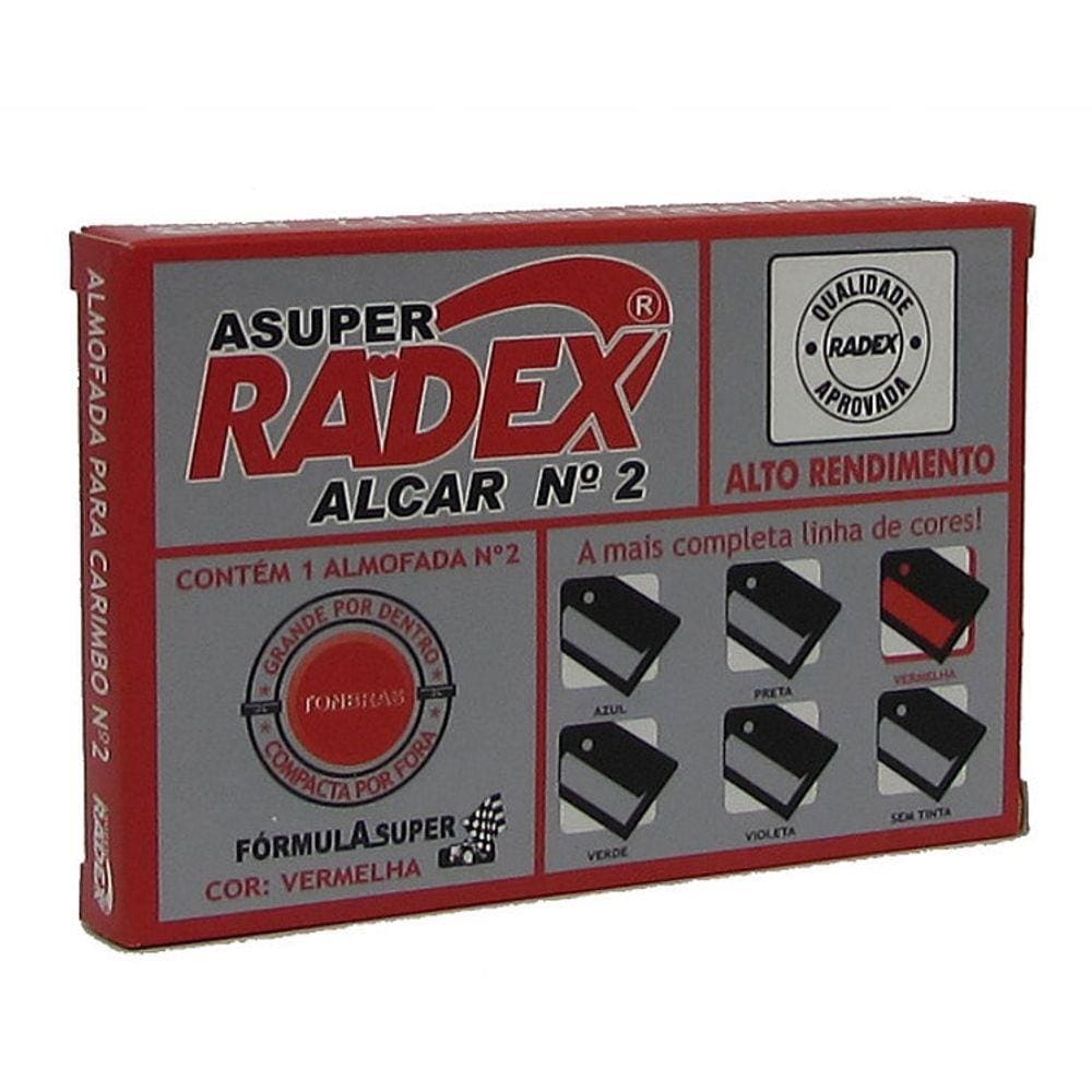 Almofada Carimbo N.2 Vermelha