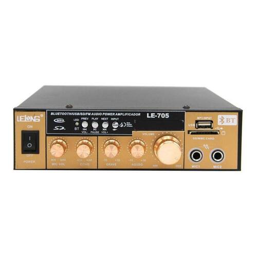 Amplificador de Áudio com Bluetooth Lelong LE-705 Menor preço em Amplificador de Áudio com Bluetooth Lelong LE-705