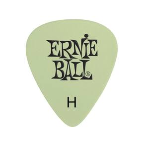 Palheta Brilha no Escuro Ernie Ball Super Glow Heavy Pack com 12 Palhetas