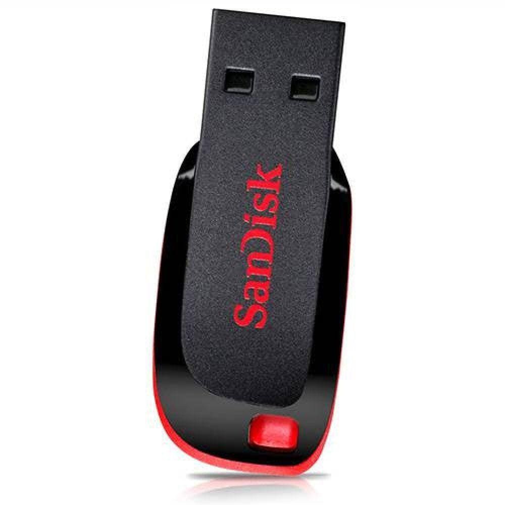 Pen Drive 16Gb Sandisk  Cruzer Blade Preto