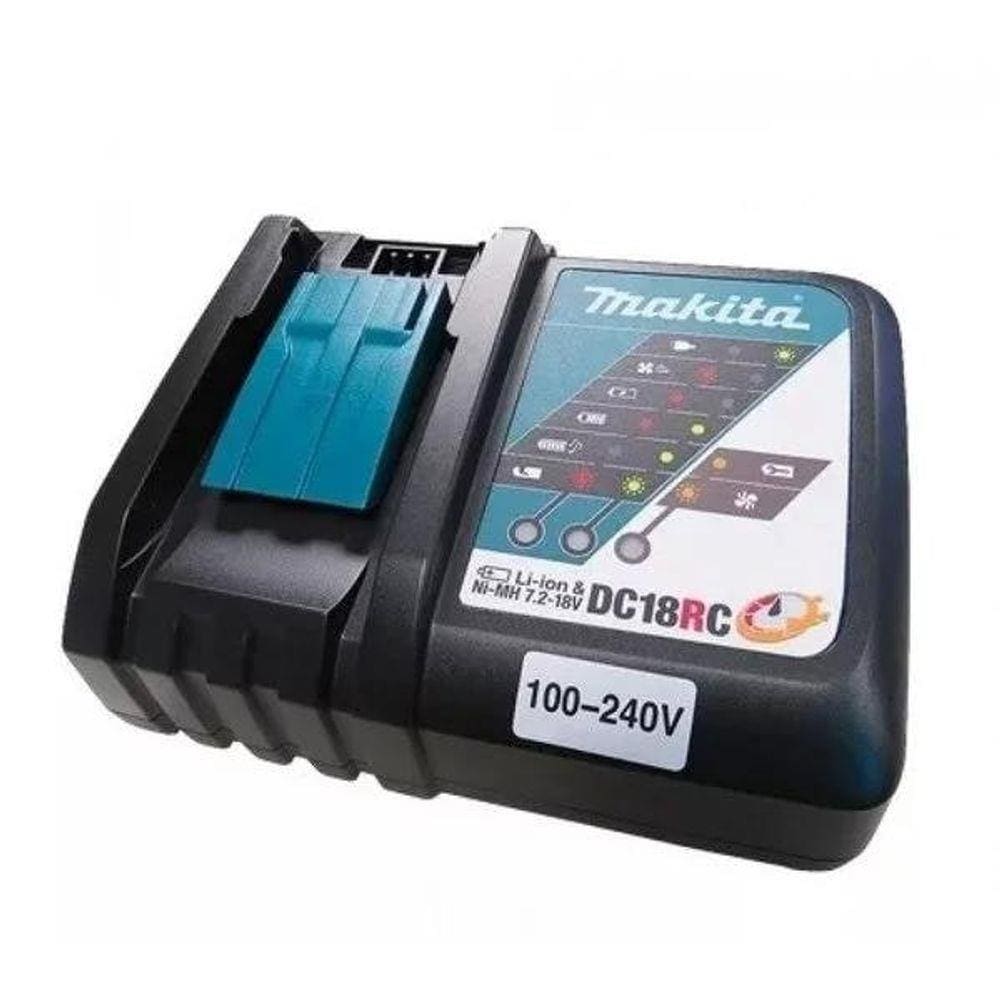 Carregador De Baterias Íons De Lítio Bivolt Dc18rc Makita