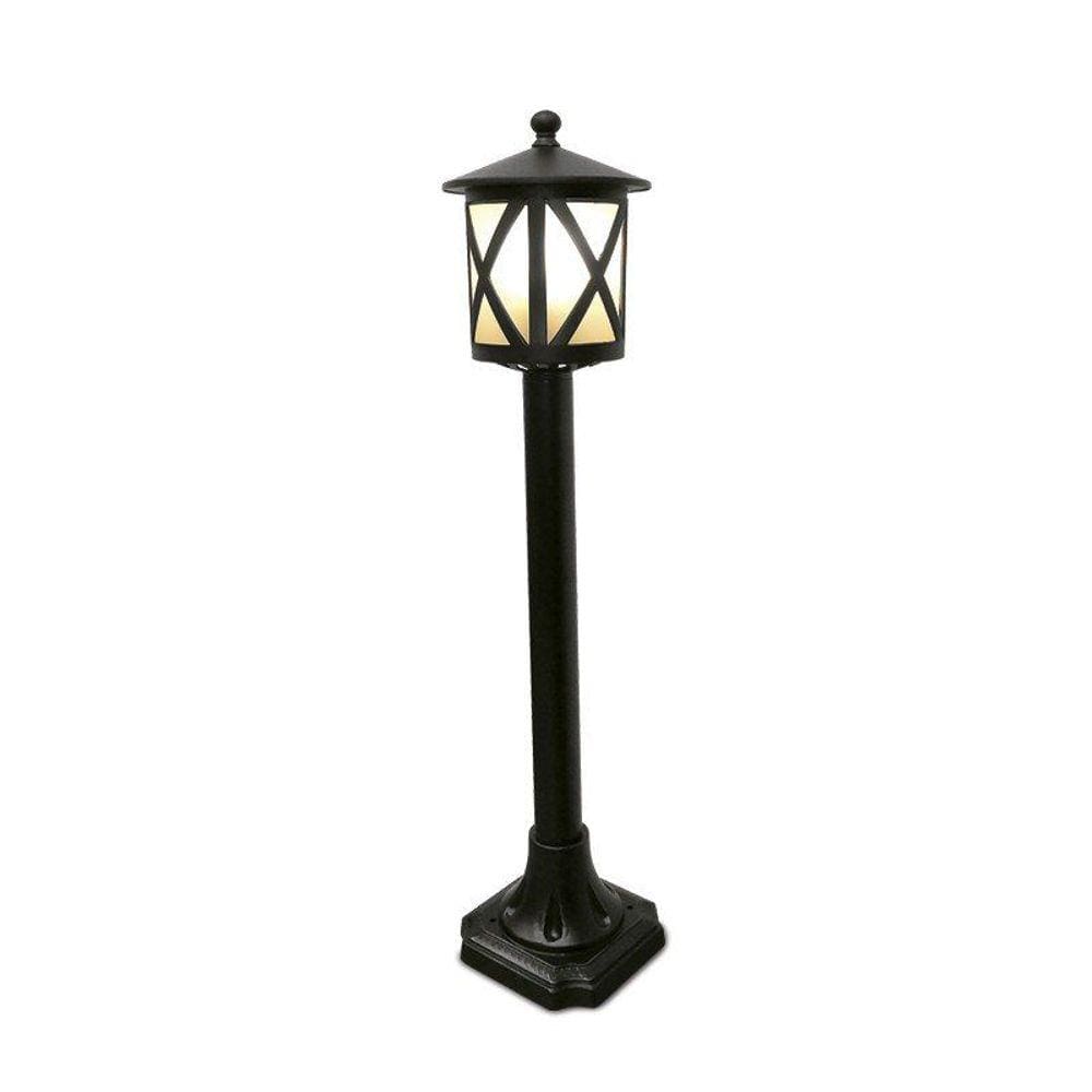 Poste Colonial Luxo Vidro 1E27 78Cm