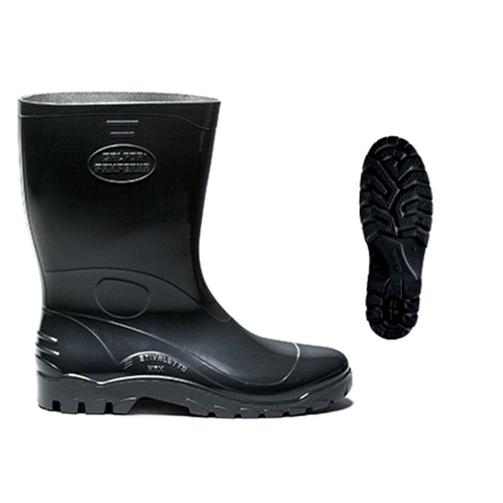 Bota preta n38 cano curto Pampeana 13648 13648