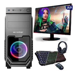 Kit PC Gamer Neologic Start NLI81627 Ryzen 3 3200G 8GB (Radeon Vega 8 Integrado) SSD 240GB + Mon 21,5"