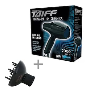 Kit Taiff Secador Profissional Tourmaline 2000W - + Difusor Curves