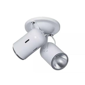 Spot Sobrepor Alumínio 2 Lâmpadas 50W Gu10 Biancoluce Branco