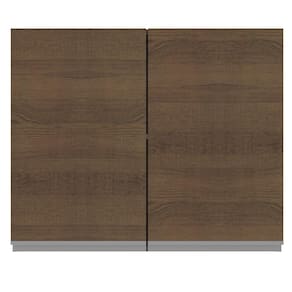 Armário Aéreo Glamy 80cm 2 Portas Rustic Madesa