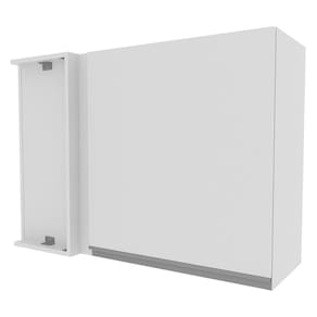 Armário Aéreo de Canto Glamy 1 Porta Branco Madesa