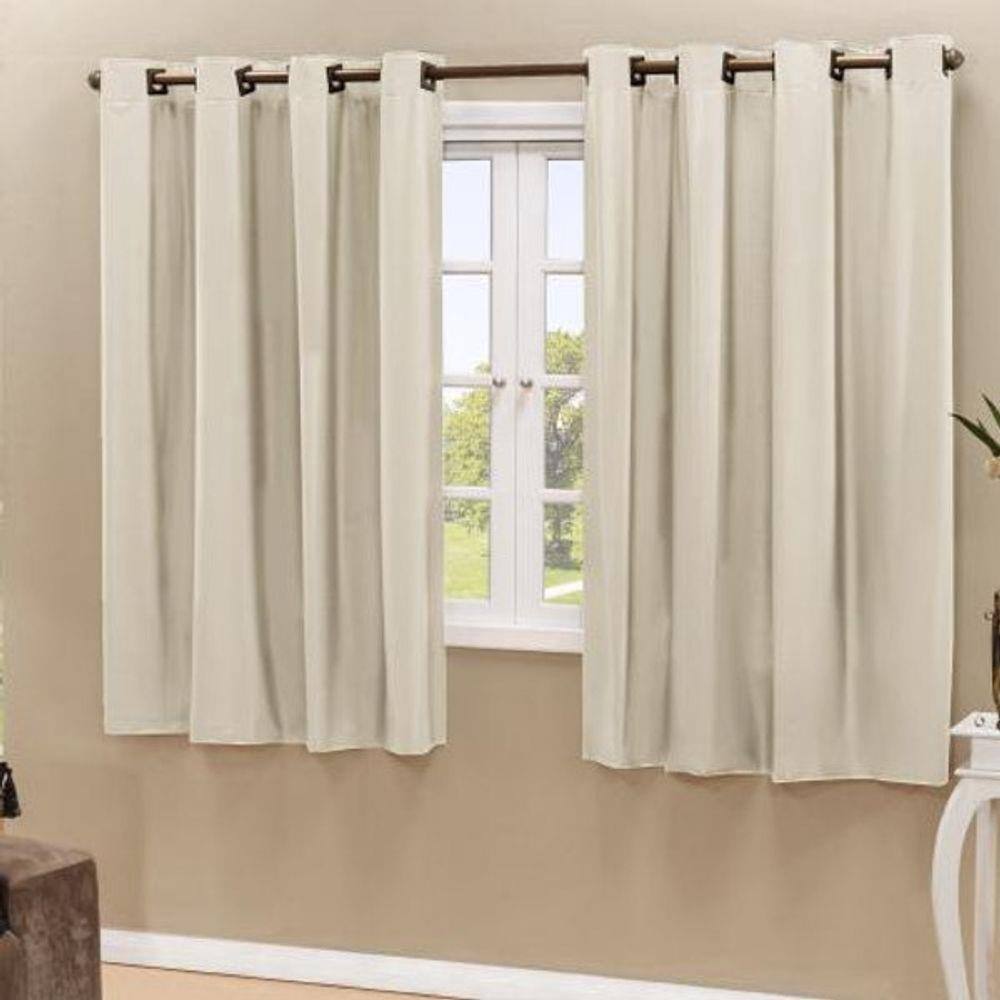 imagem-Cortina Blackout Pvc Corta 100 % A Luz 2,20 M X 1,30 M Bege