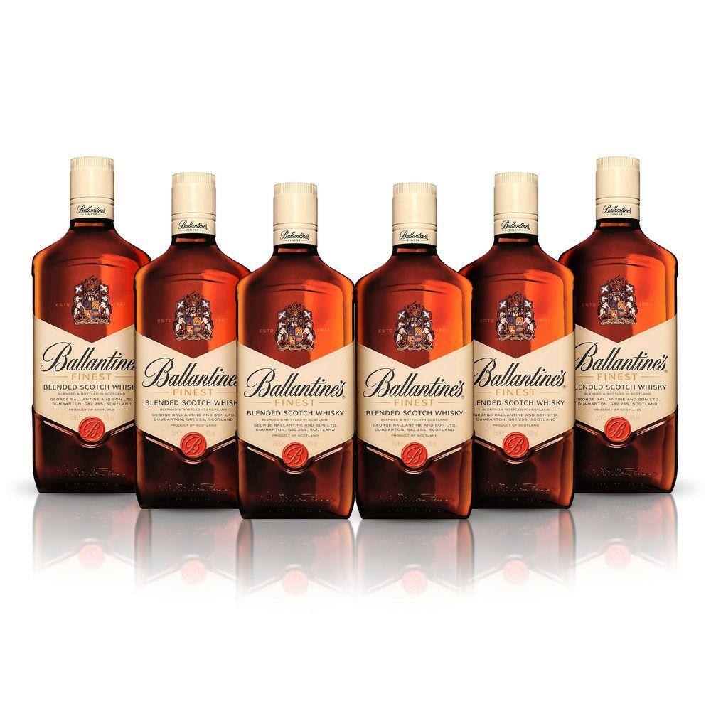 Kit whisky ballantine s finest 750ml 6 unidades | Casas Bahia